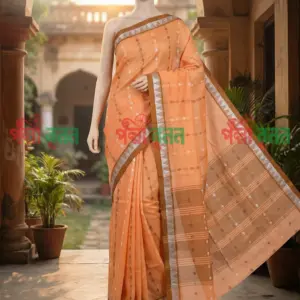 পল্লী বুনন ঐতিহ্যবাহী কটন শাড়ি - (PB-OP-01)